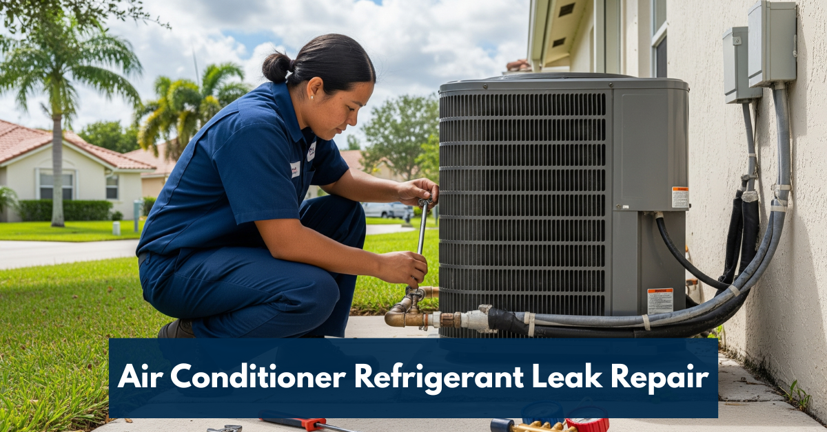 Air Conditioner Refrigerant Leak Repair