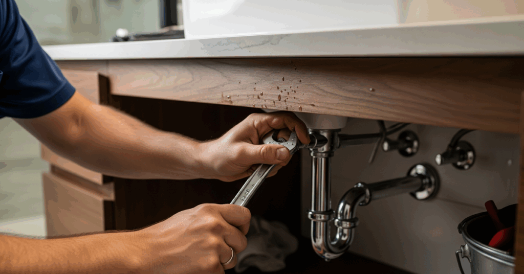 Bathroom Sink Plumbing Repair