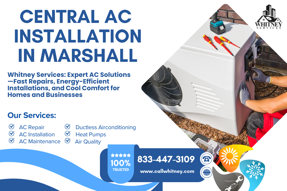 Central Ac Installation In Marshall