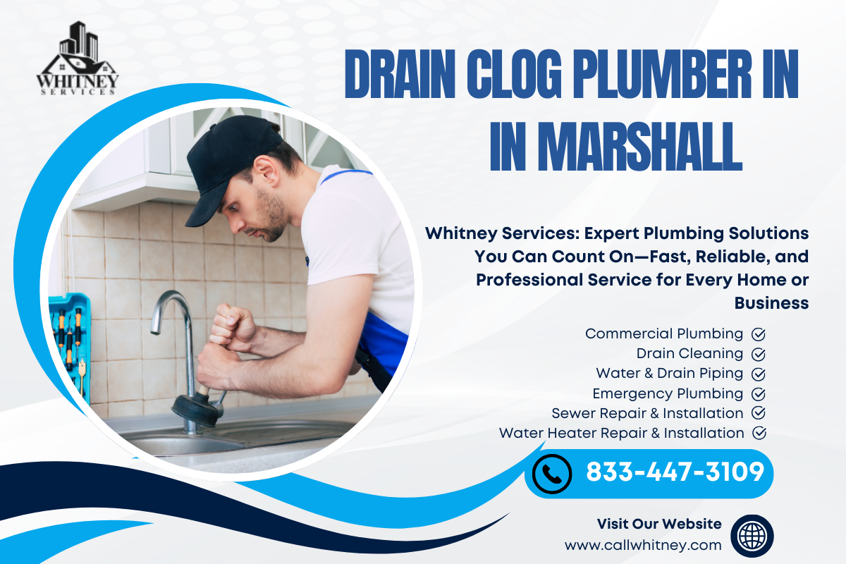 Drain Clog Plumber In Marshall