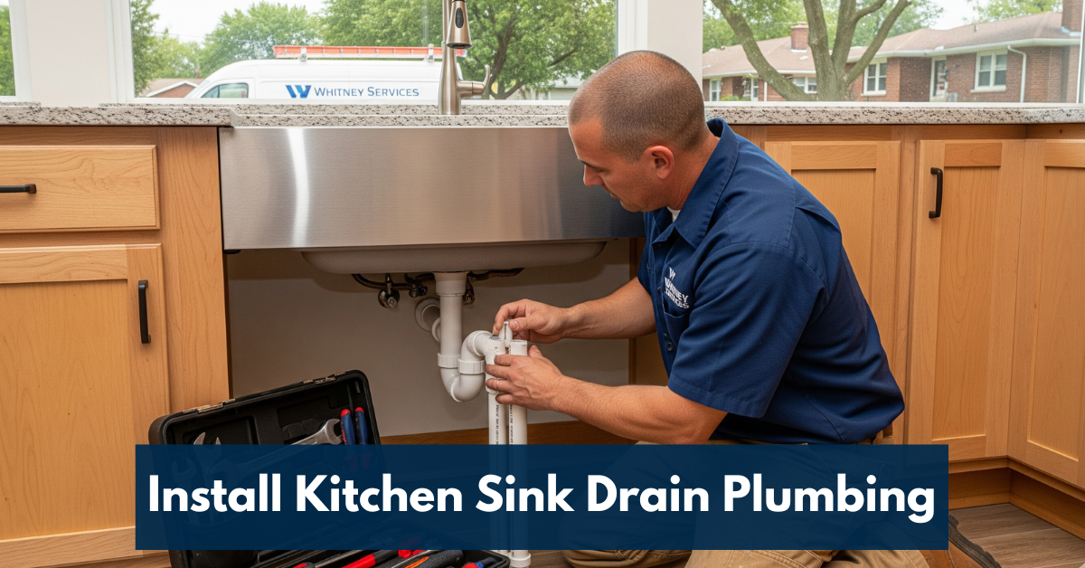 Install Kitchen Sink Drain Plumbing