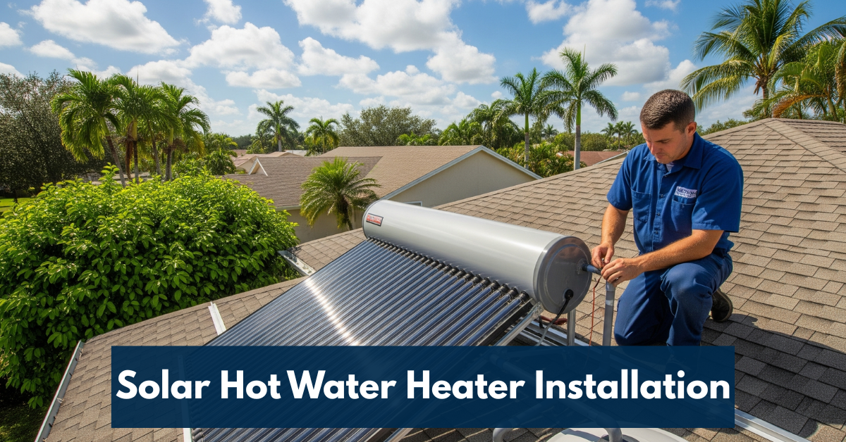 Solar Hot Water Heater Installation