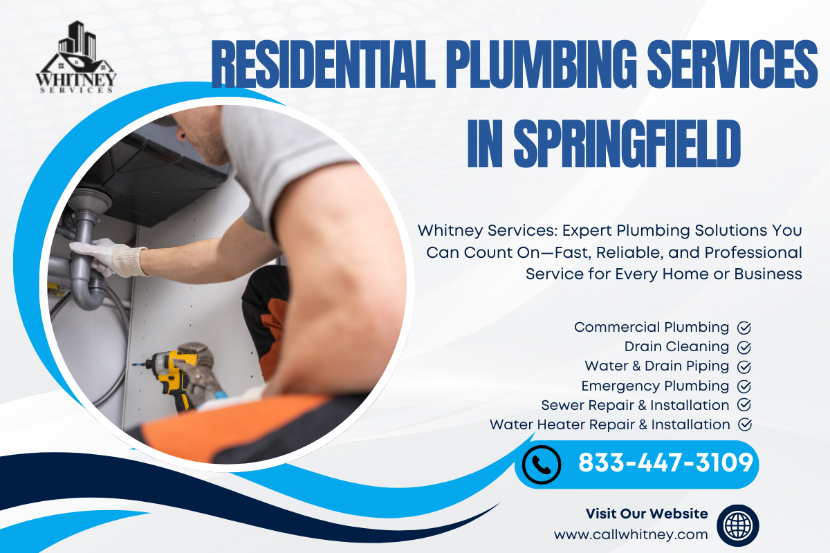 Residential Plumbing Services In Springfield