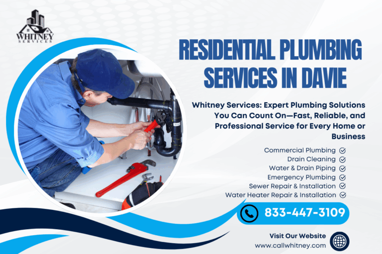 Residential Plumbing Services In Davie