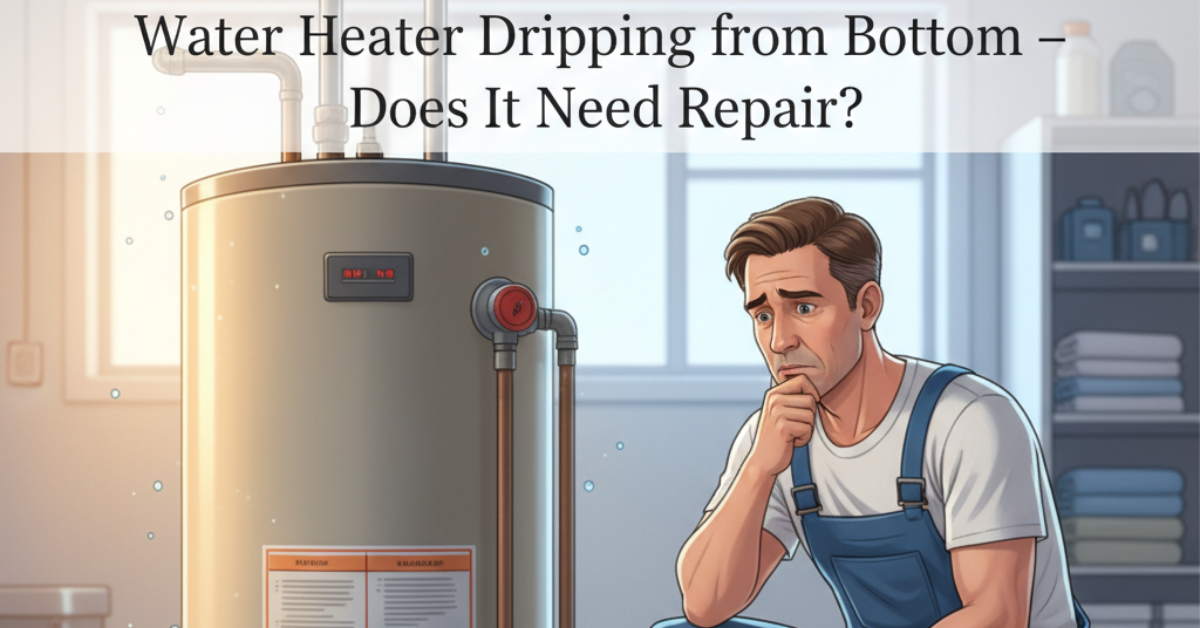 Water Heater Dripping from Bottom