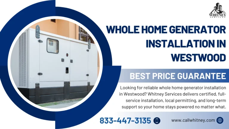 Whole Home Generator Installation In Westwood