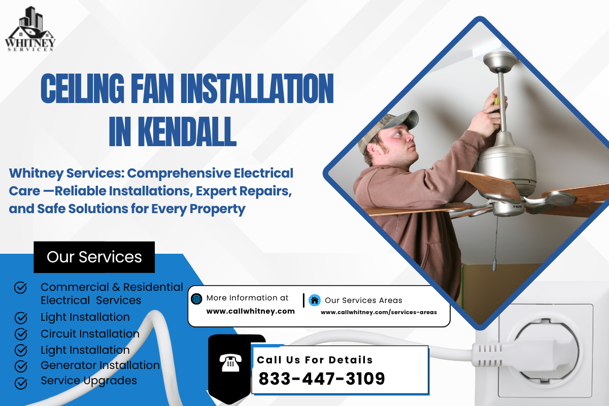 Ceiling Fan Installation Content Marketing Reference: Ceiling Fan Installation In Kendall