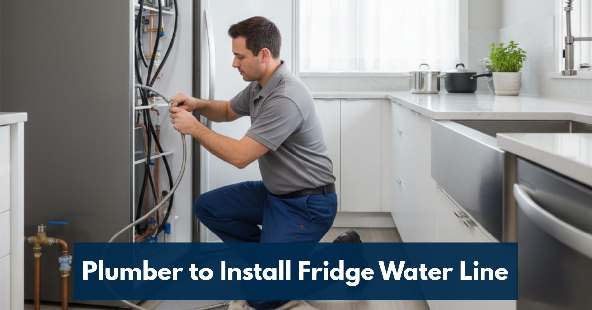 Plumber To Install Fridge Water Line