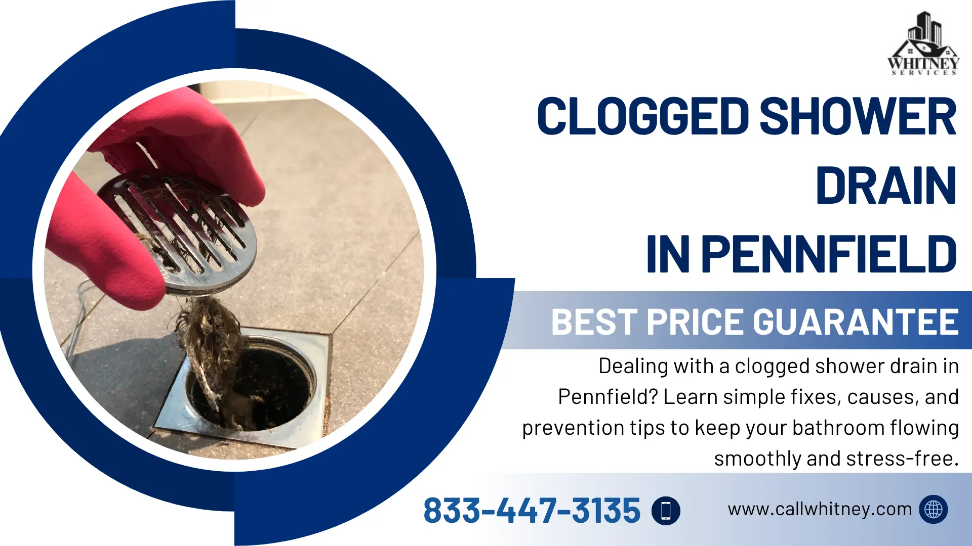 Clogged Shower Drain In Pennfield