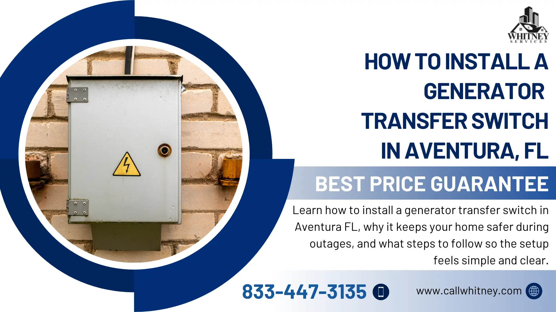 How To Install A Generator Transfer Switch In Aventura, Fl