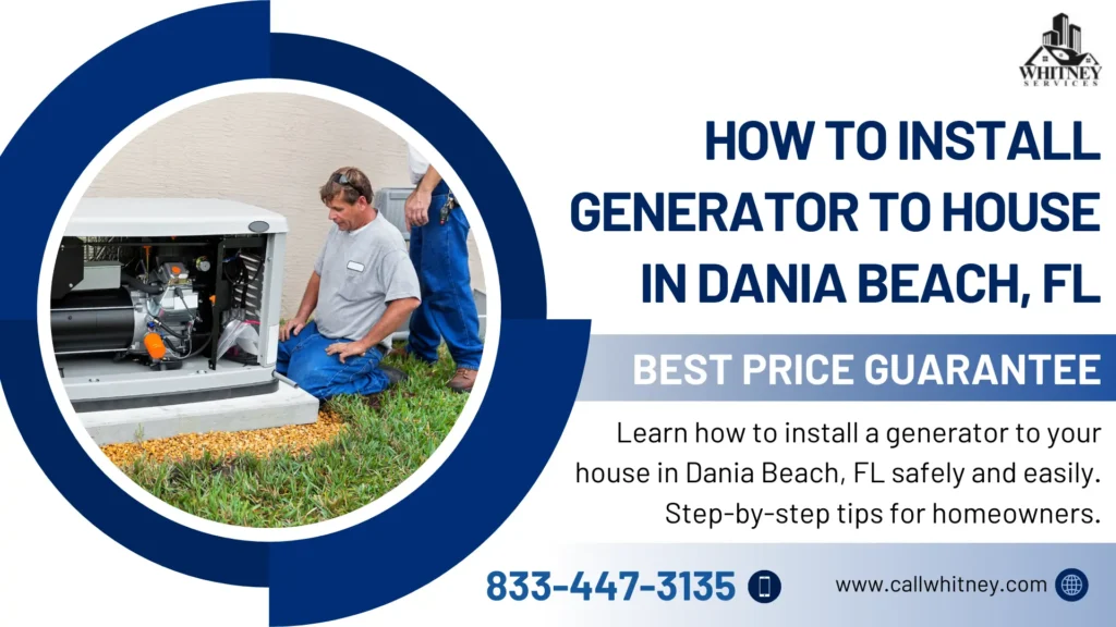How To Install Generator To House In Dania Beach, Fl