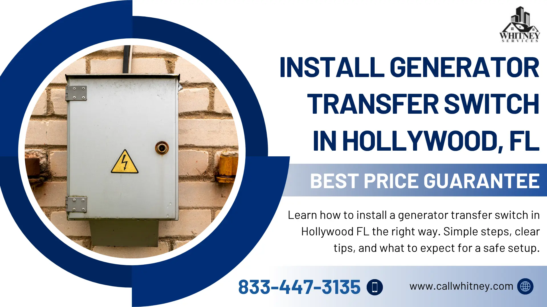 Install Generator Transfer Switch In Hollywood, Fl