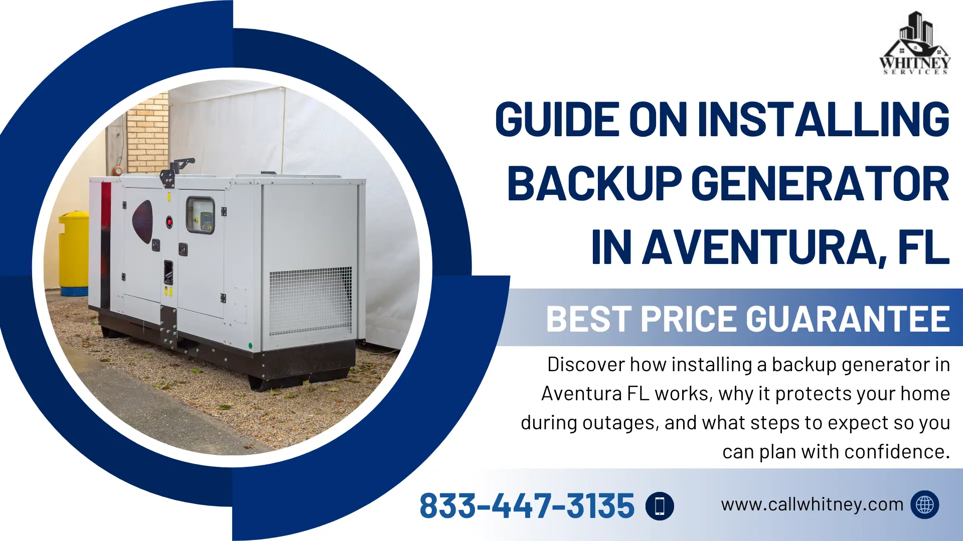 Installing Backup Generator In Aventura, Fl