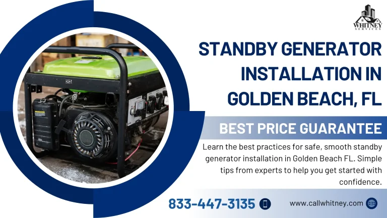 Standby Generator Installation In Golden Beach