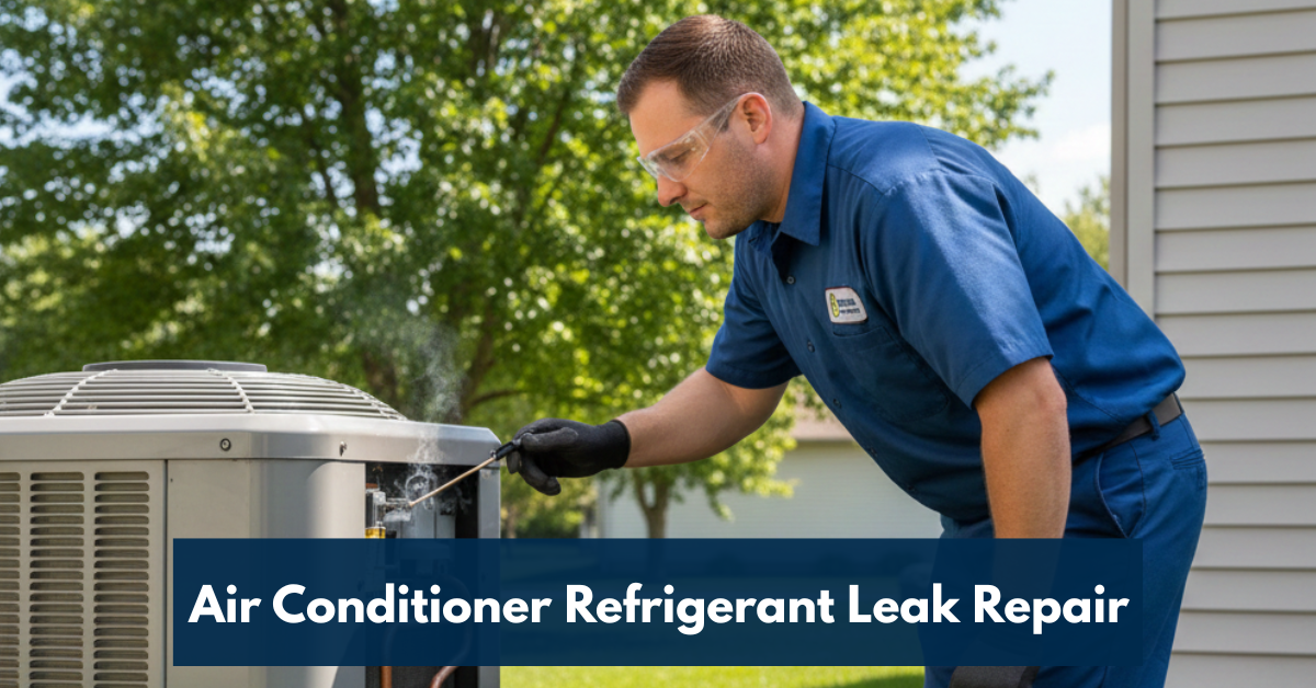 Air Conditioner Refrigerant Leak Repair (2)
