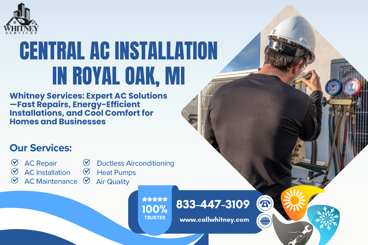 Central Ac Installation In Royal Oak