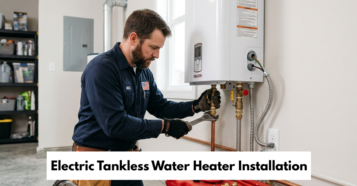 Electric Tankless Water Heater Installation