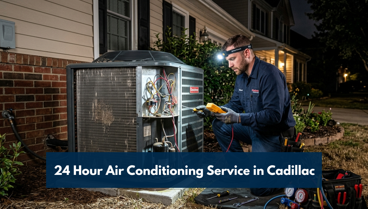 24 Hour Air Conditioning Service In Cadillac