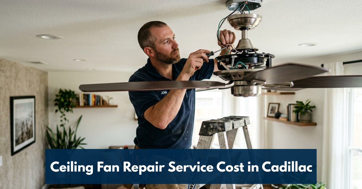 Ceiling Fan Repair Service Cost In Cadillac