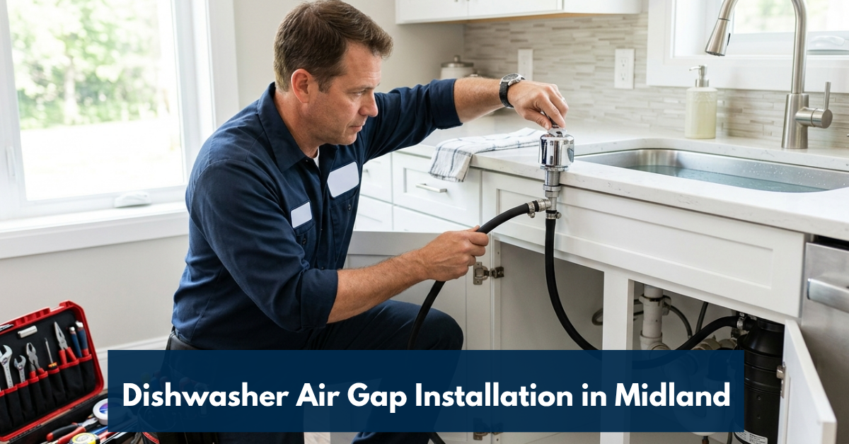 Dishwasher Air Gap Installation In Midland