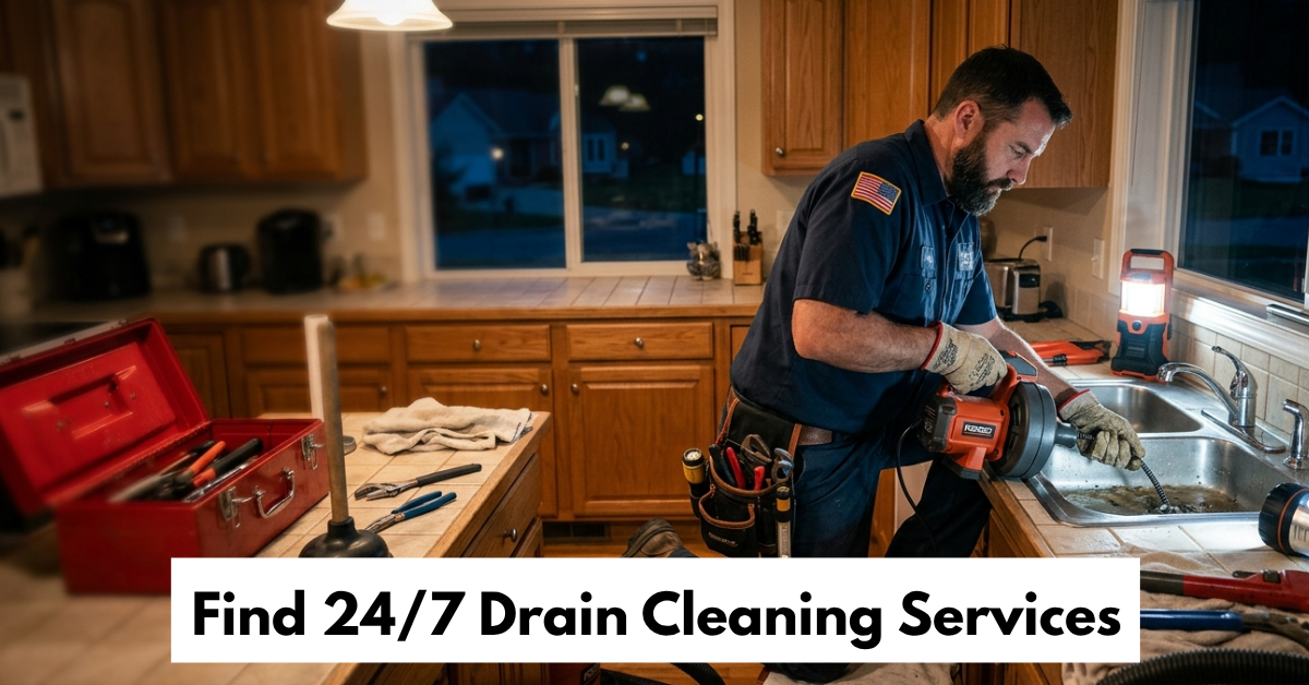 Find 247 Drain Cleaning Services