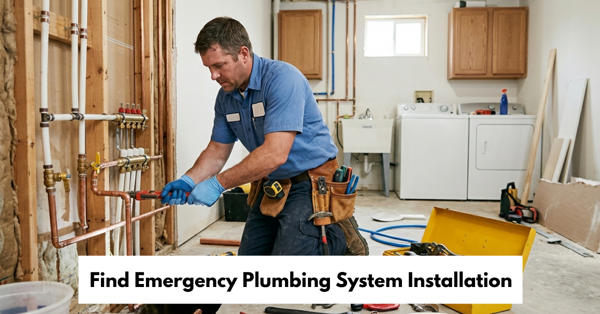 Find Emergency Plumbing System Installation