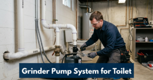 Grinder Pump System For Toilet