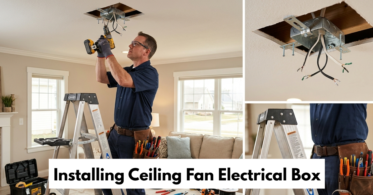 Installing Ceiling Fan Electrical Box