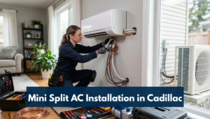 Mini Split Ac Installation In Cadillac