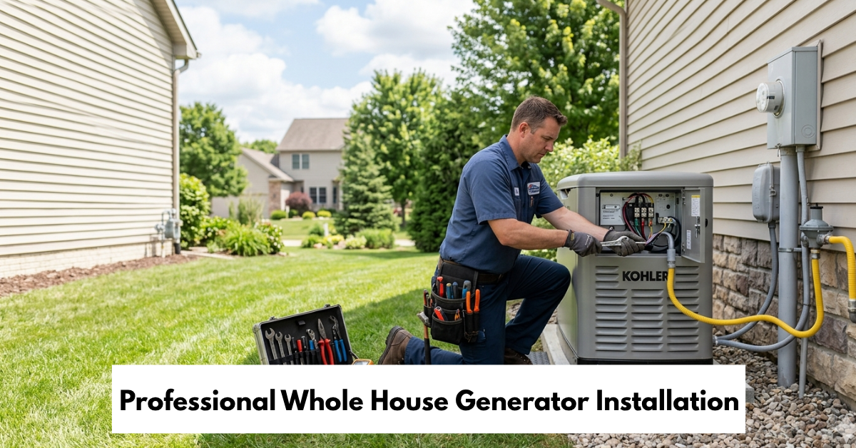 Professional Whole House Generator Installation