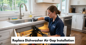 Replace Dishwasher Air Gap Installation