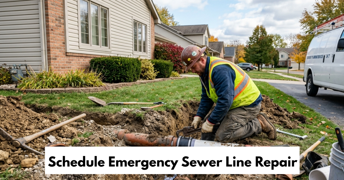 Schedule Emergency Sewer Line Repair