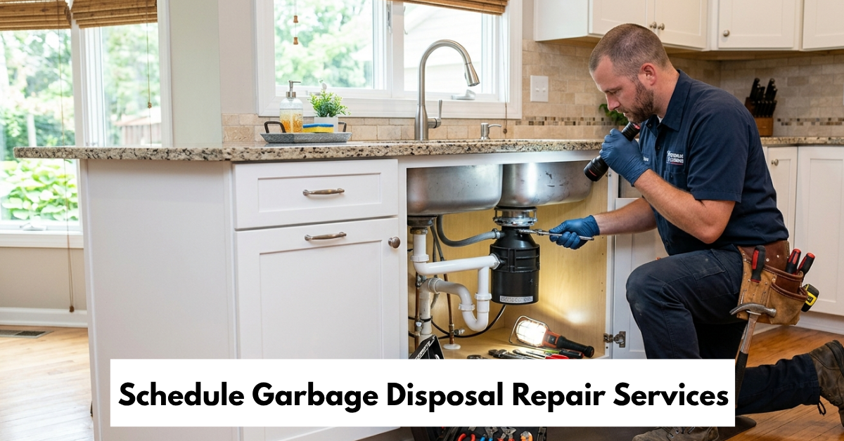 Schedule Garbage Disposal Repair Services