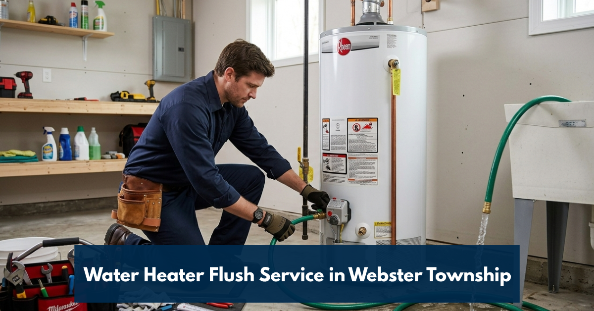 Water Heater Flush Service In Webster Township