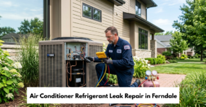 Air Conditioner Refrigerant Leak Repair In Ferndale