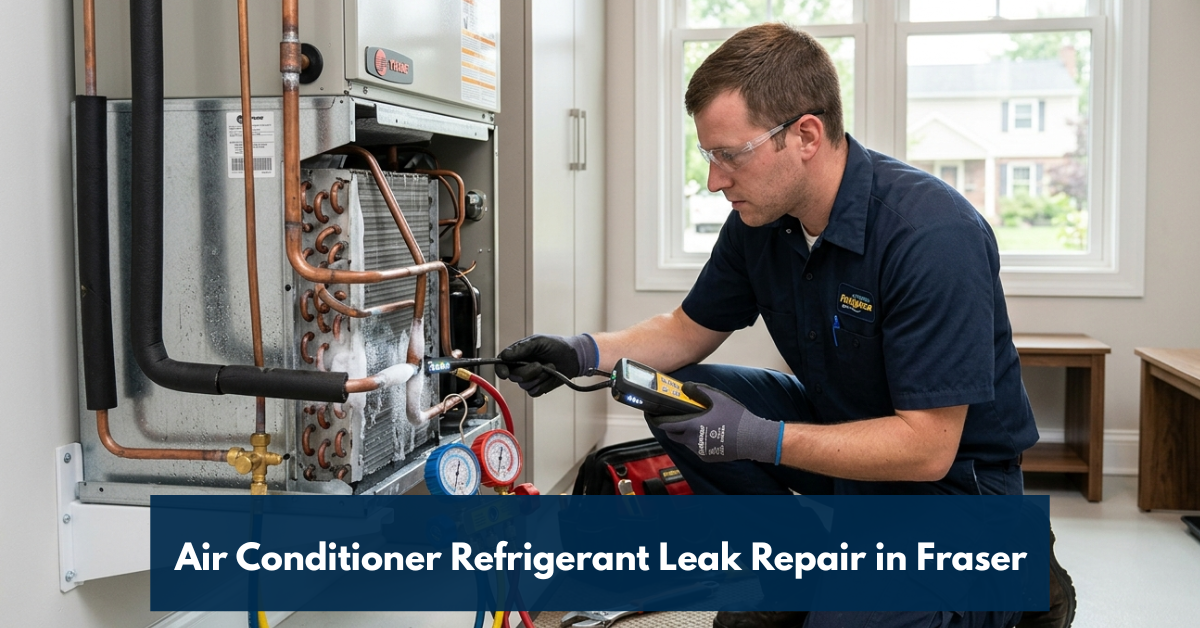 Air Conditioner Refrigerant Leak Repair In Fraser