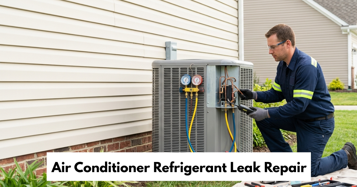 Air Conditioner Refrigerant Leak Repair
