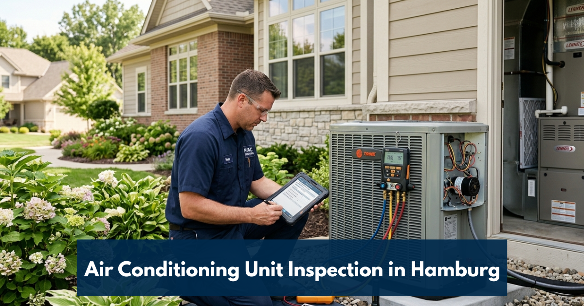 Air Conditioning Unit Inspection In Hamburg