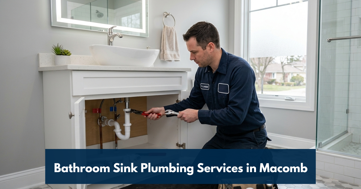 Bathroom Sink Plumbing Services In Macomb