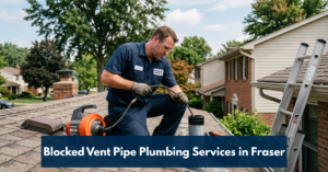 Blocked Vent Pipe Plumbing Services In Fraser