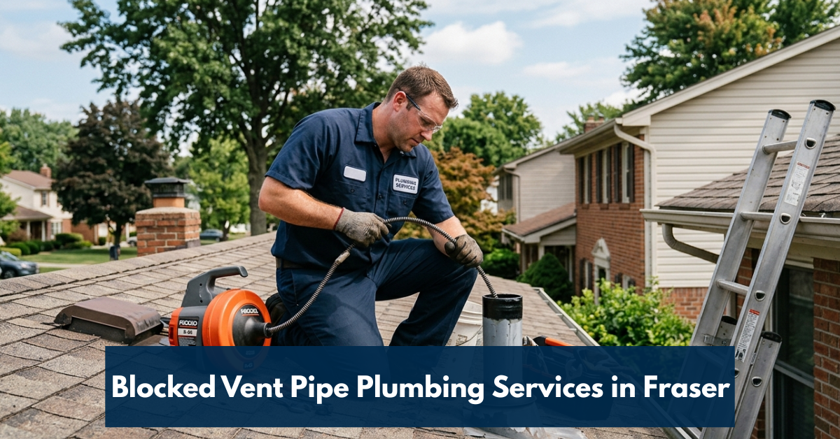 Blocked Vent Pipe Plumbing Services In Fraser