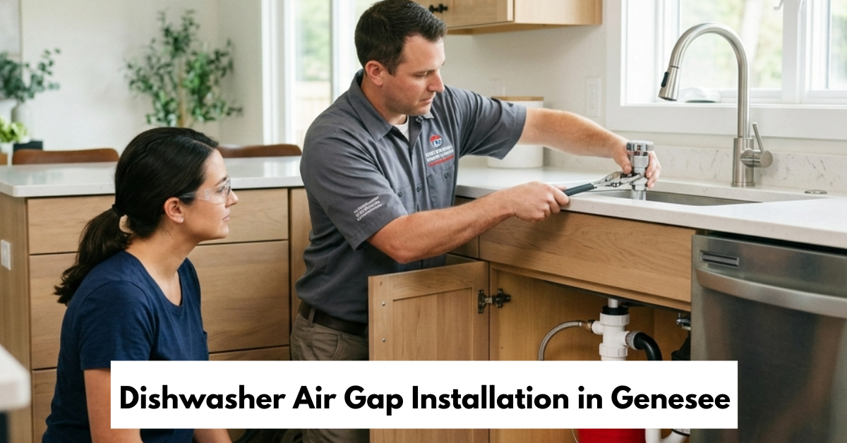 Dishwasher Air Gap Installation In Genesee