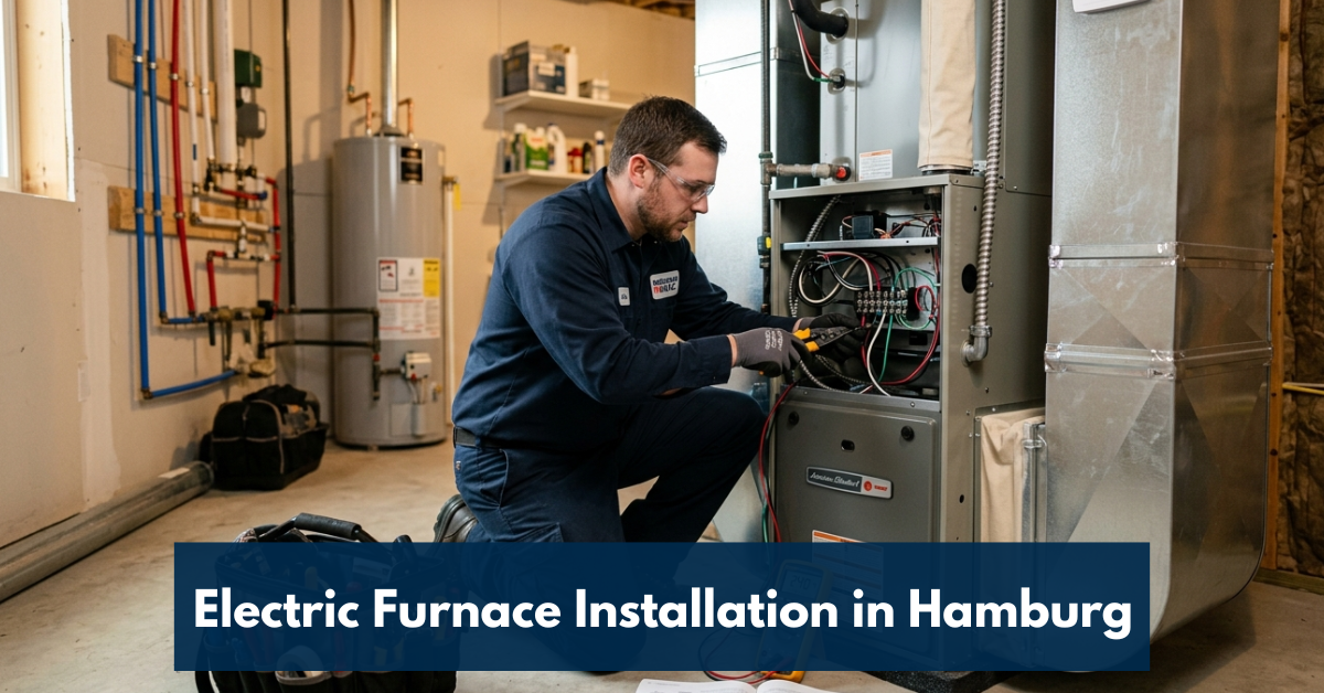Electric Furnace Installation In Hamburg