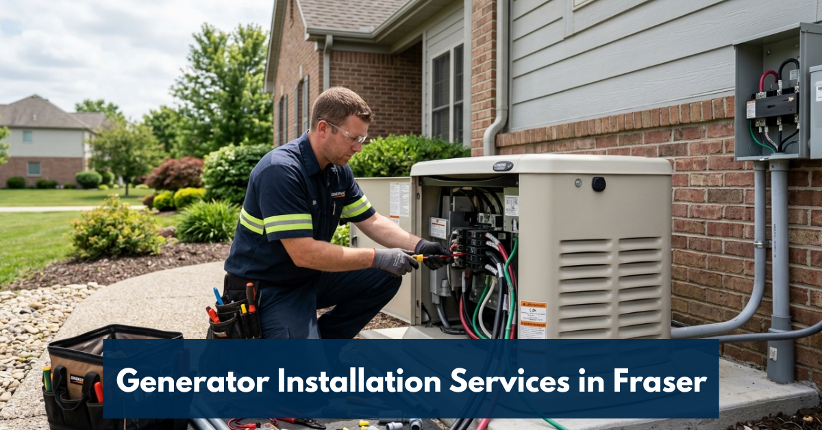 Generator Installation Services In Fraser