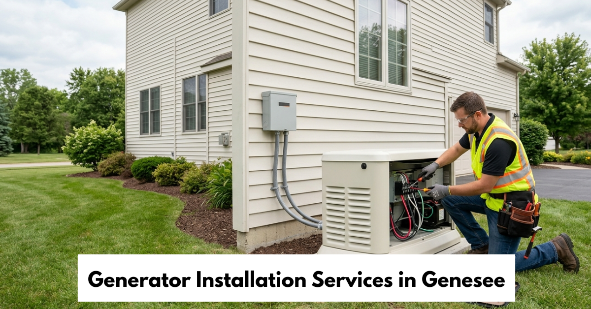 Generator Installation Services In Genesee