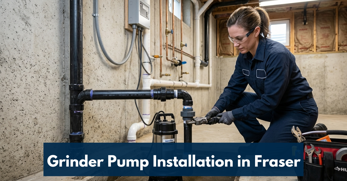Grinder Pump Installation In Fraser