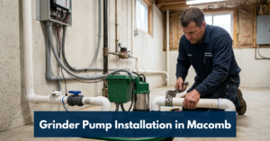 Grinder Pump Installation In Macomb