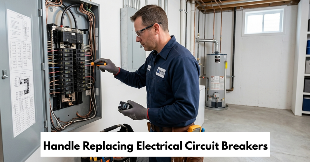 Handle Replacing Electrical Circuit Breakers