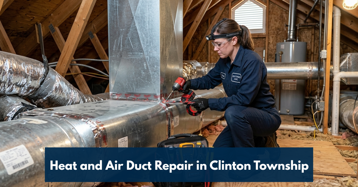 Heat And Air Duct Repair In Clinton Township