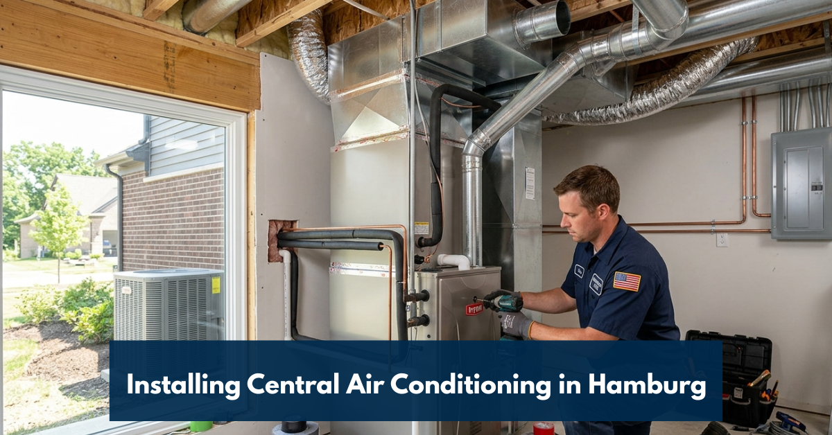 Installing Central Air Conditioning In Hamburg